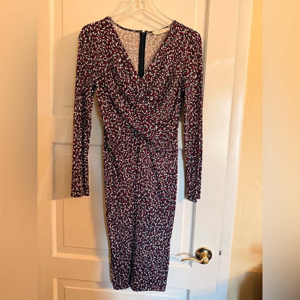 Tory Burch Silk Long Sleeve Dress